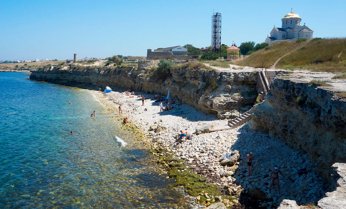 Пляж в севастополе фото